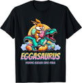 Cute Easter Eggasaurus Dinosaur Easter Bunny Tees Unisex