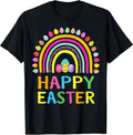 Happy Easter Bunny Easter Egg Hunt Easter Women Girl Rainbow Unisex