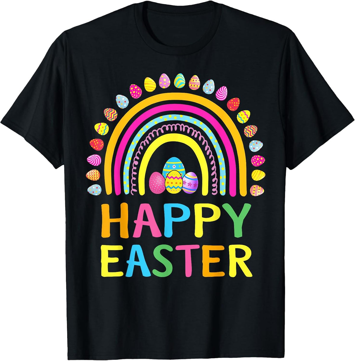 Happy Easter Bunny Easter Egg Hunt Easter Women Girl Rainbow Unisex