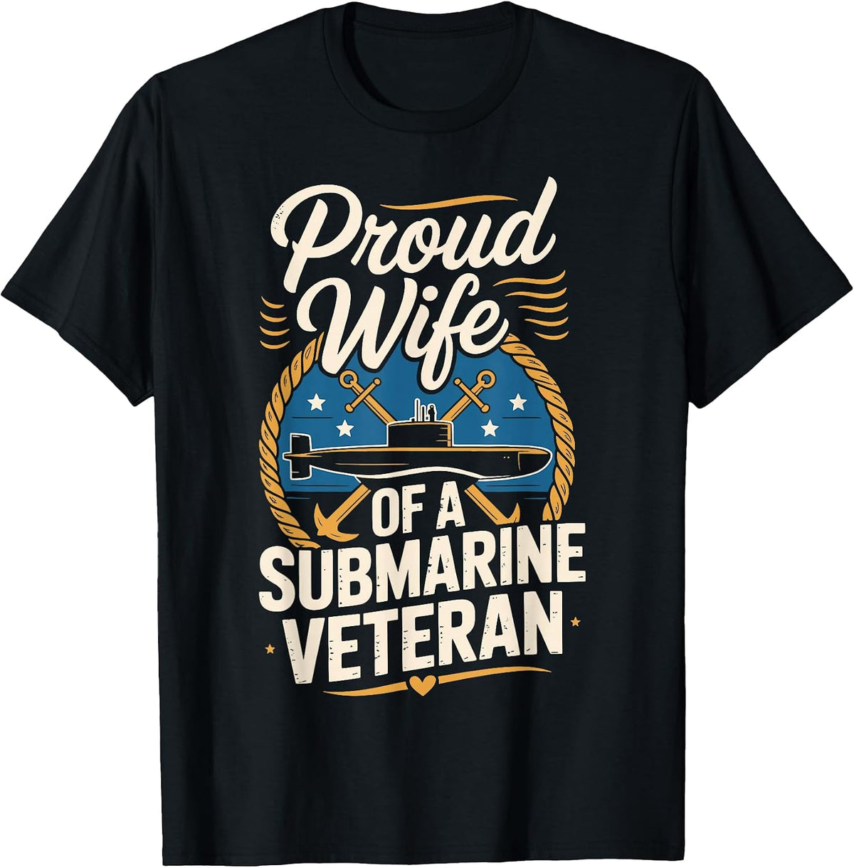 Proud Wife of A Submarine Veteran T-Shirt