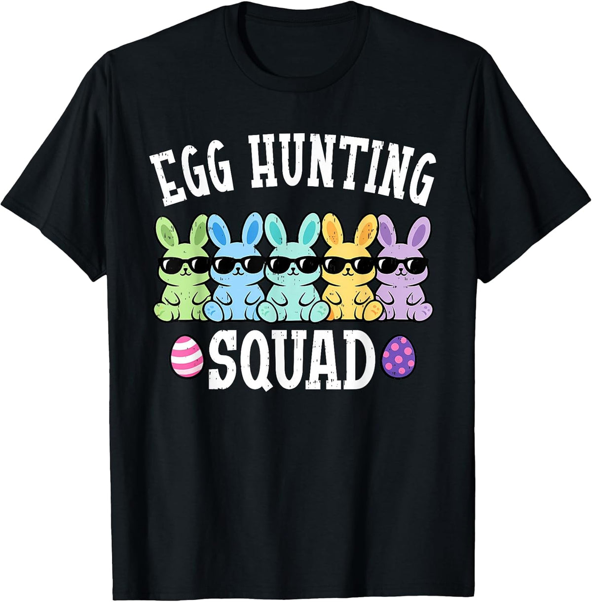 Kids Easter Bunny Squad Egg Hunting Easter Kids Boys Girls Unisex