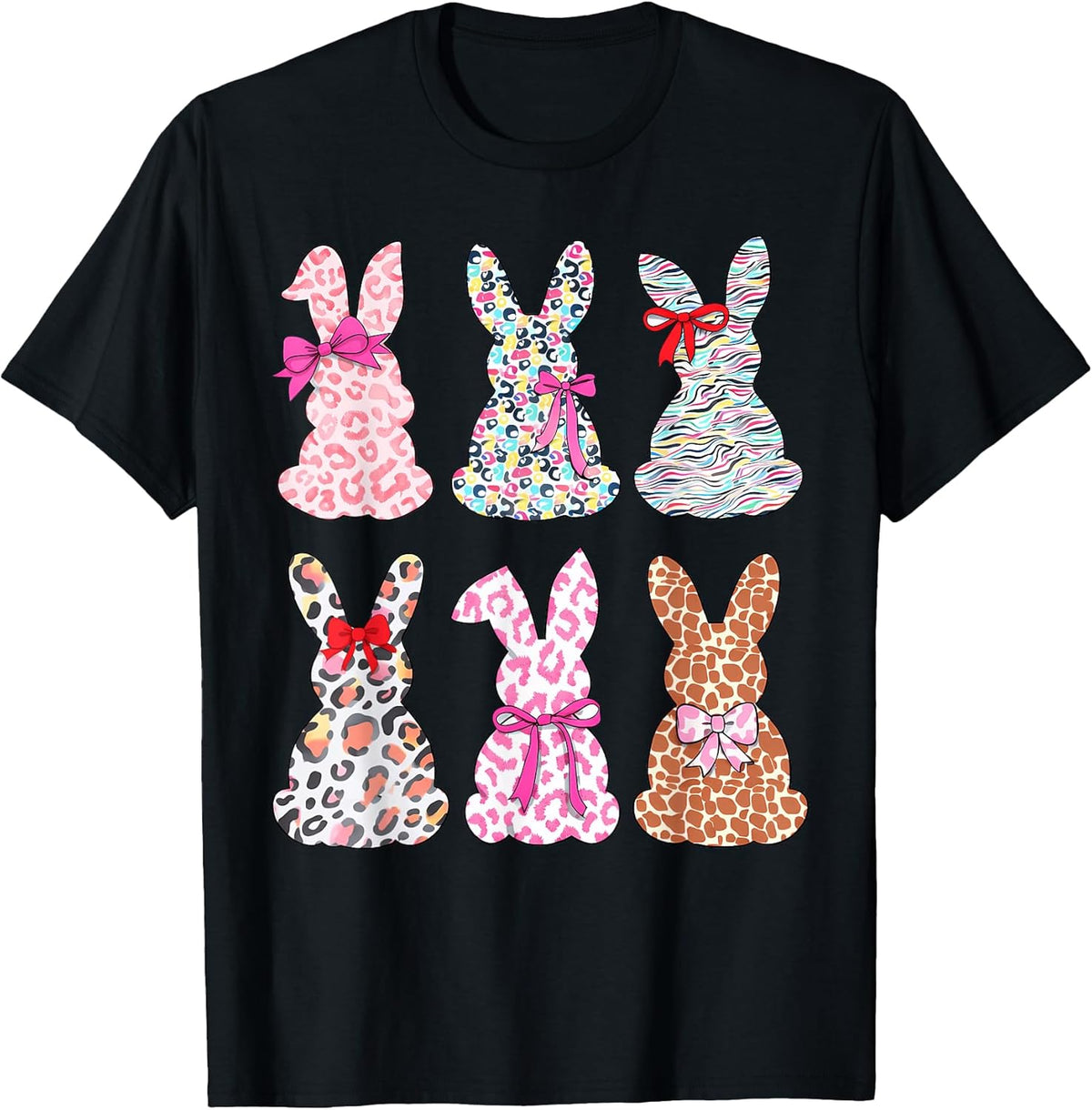 Women Girls Easter Bunny Leopard Happy Easter Day Women Girl Unisex