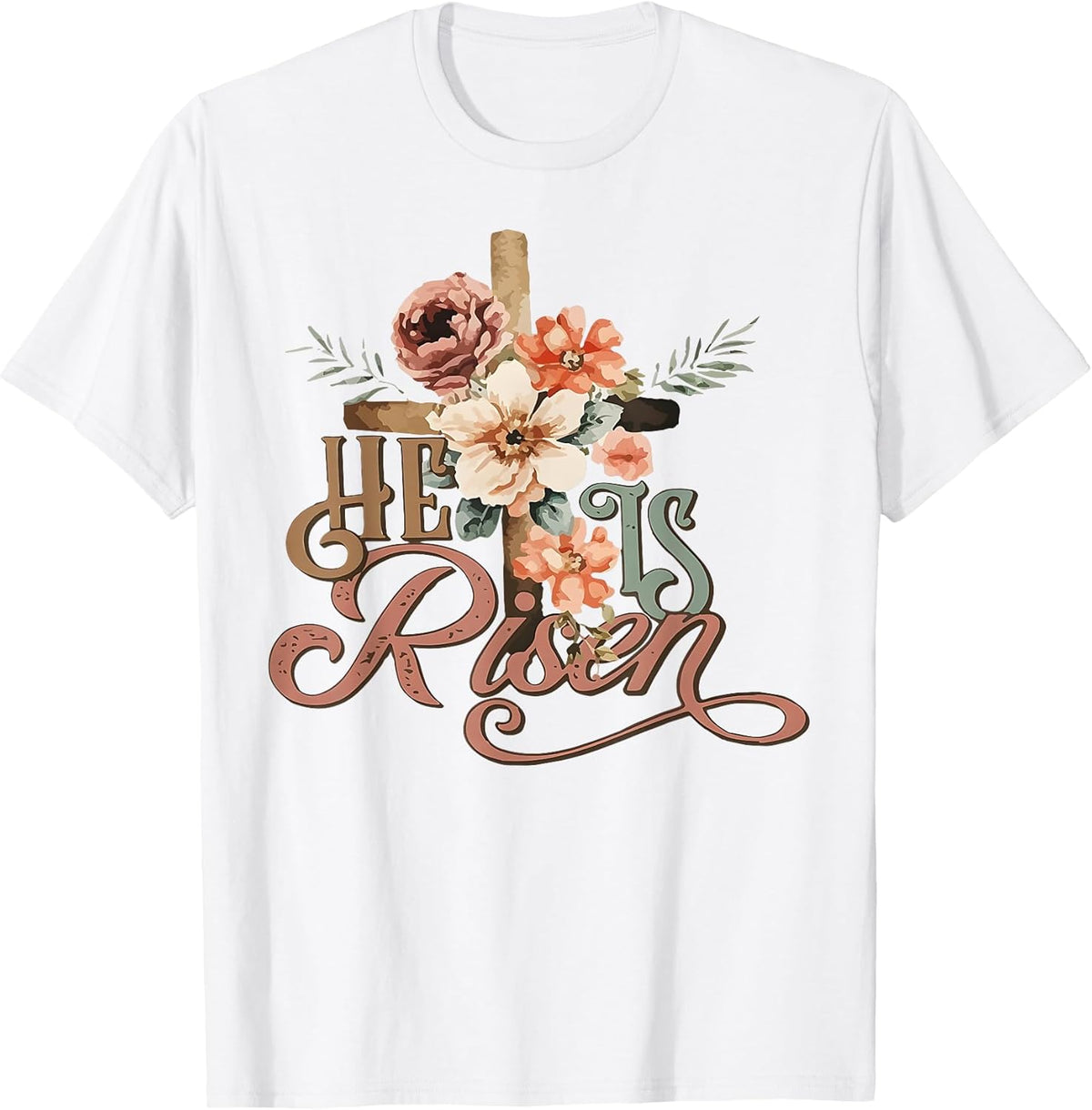Retro Groovy He is Risen Floral Jesus Easter Day Christians Unisex