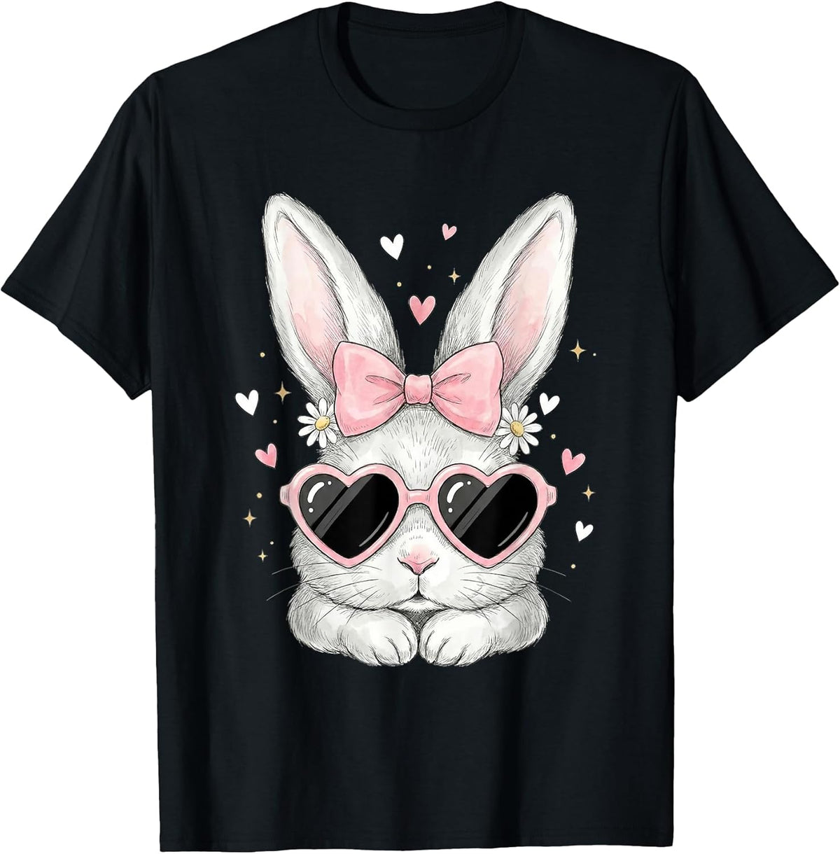 Cute Coquette Bow Sunglasses Tie Dye Rabbit Easter Bunny Unisex