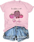 Breast Cancer Shirts for Women Breast Cancer Awareness Shirt in October We Wear Pink Pumpkin Graphic Tee Pink Ribbon Tee Top