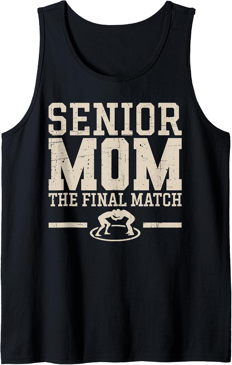 Senior Mom Final Match Wrestling Graduation Commencement Tank Top