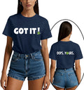Womens Pickleball Shirt Paddleball Front Back Printing Tee Tops