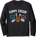 Happy Easter Cat Dog Paw Family Matching Pet Lover Easter Long Sleeve Unisex