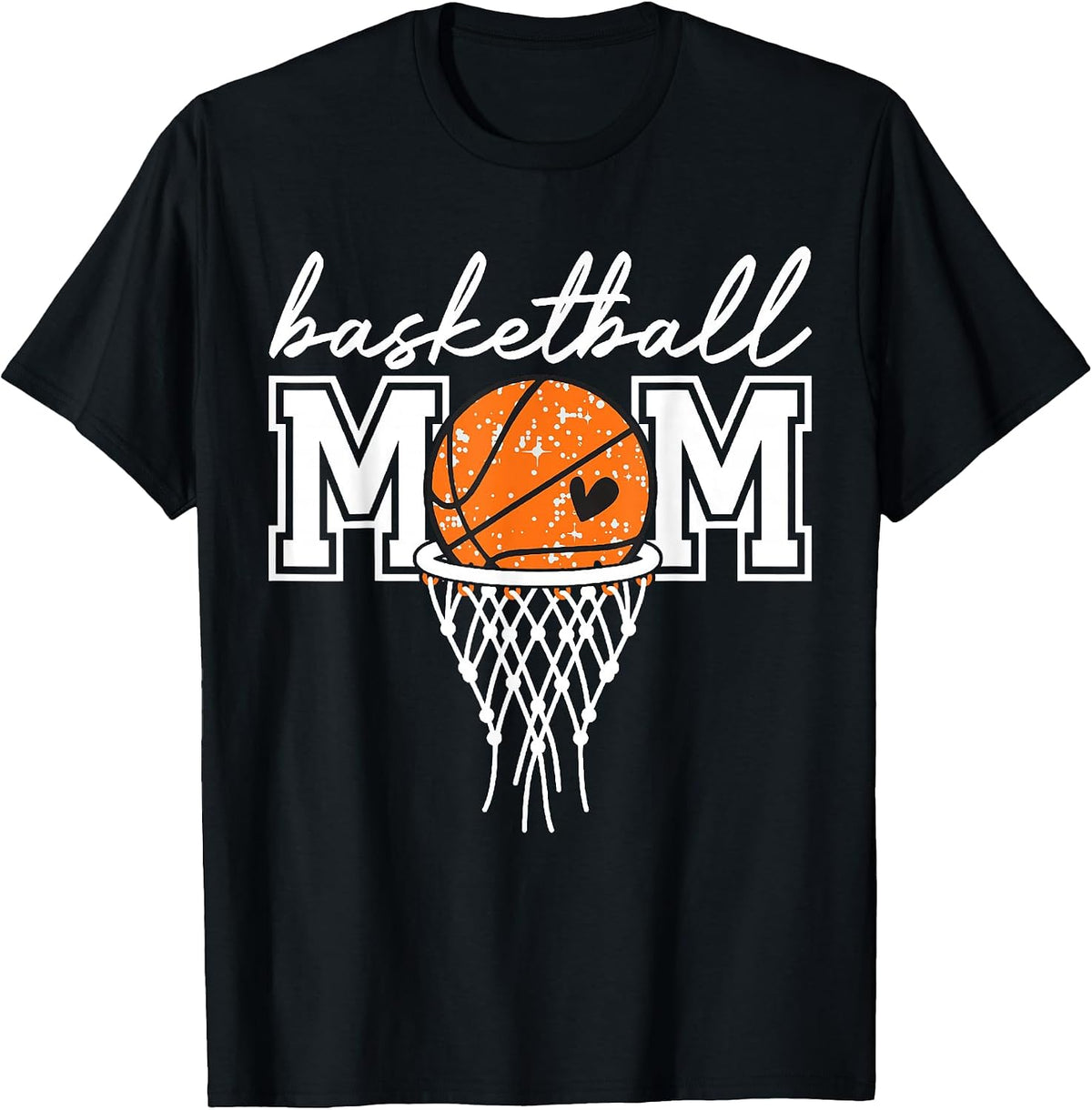 Retro Basketball Mom Mama Funny Mom Game Day Sports Mothers T-Shirt