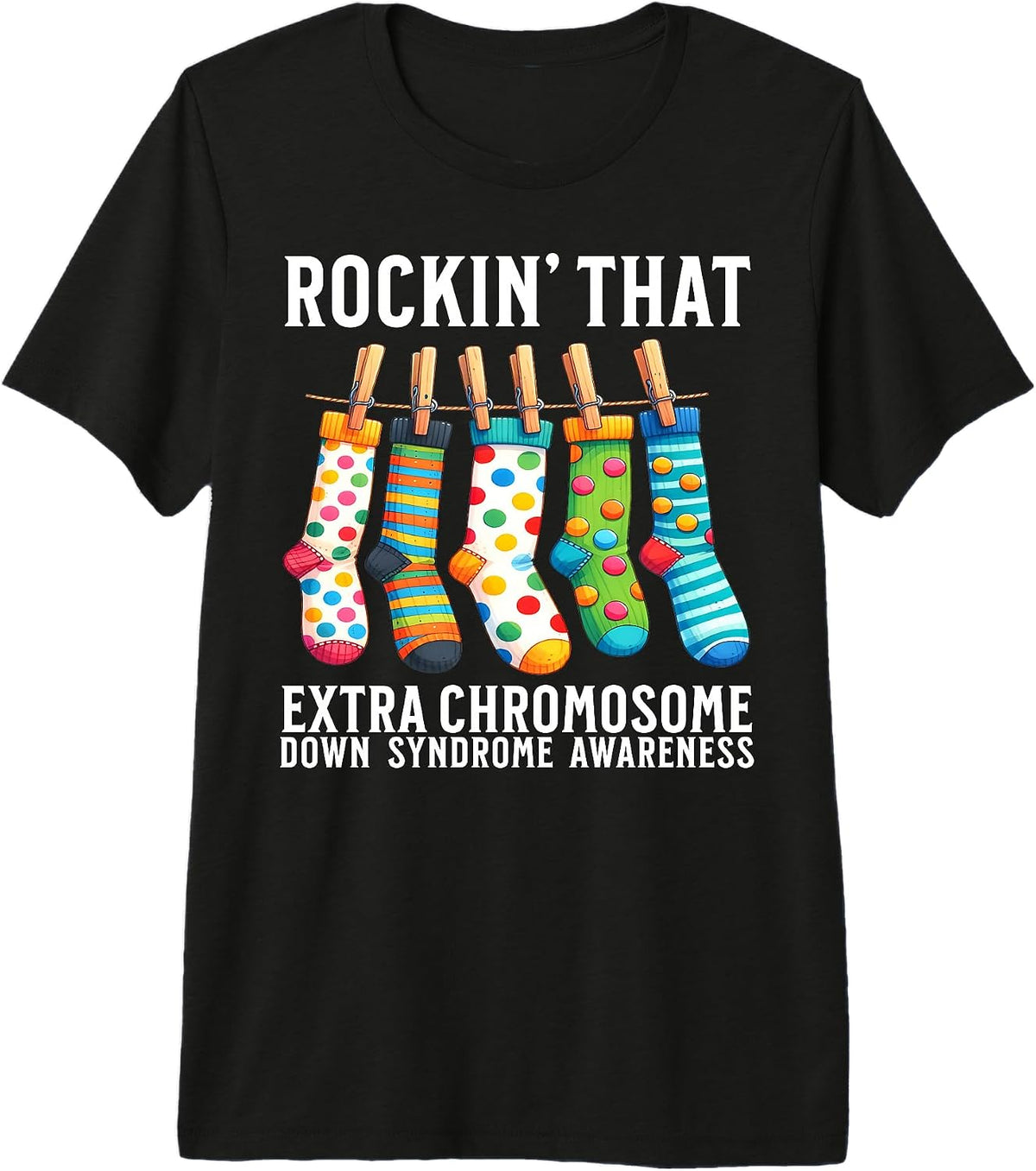 Down Syndrome Awareness Support Gifts Down Syndrome Day Premium Tri-Blend T-Shirt