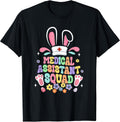 Retro Groovy Medical Assistant Squad Bunny Ear Flower Easter Unisex