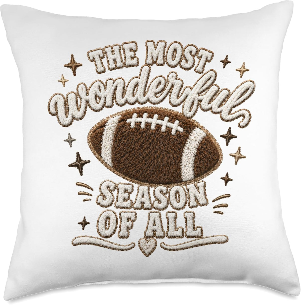 The Most Wonderful Season of All Football Lover Game Day Throw Pillow