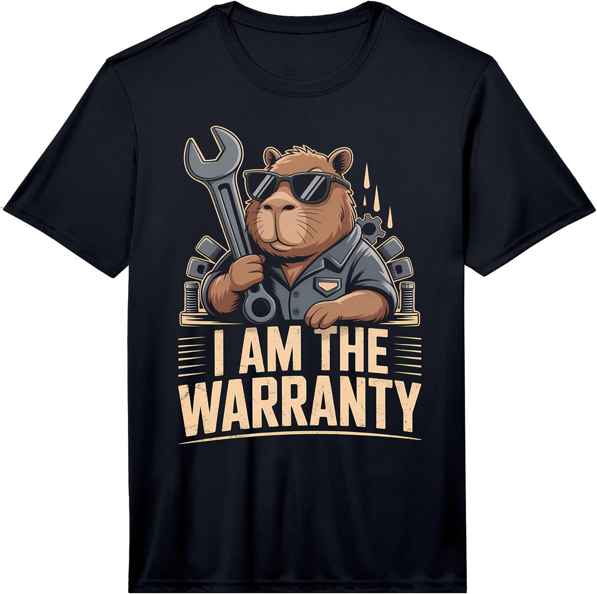 Mens Funny Mechanic Shirts I Am The Warranty Performance T-Shirt