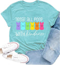Easter Shirts for Women Happy Easter Teacher Funny Bunny Rabbit Short Sleeve Unisex