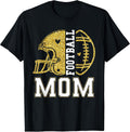 Football Mom Game Day Football Season Mama Girl Gold T-Shirt
