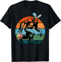 Funny Bigfoot with Easter Basket Bunny Ears Easter Bigfoot Unisex