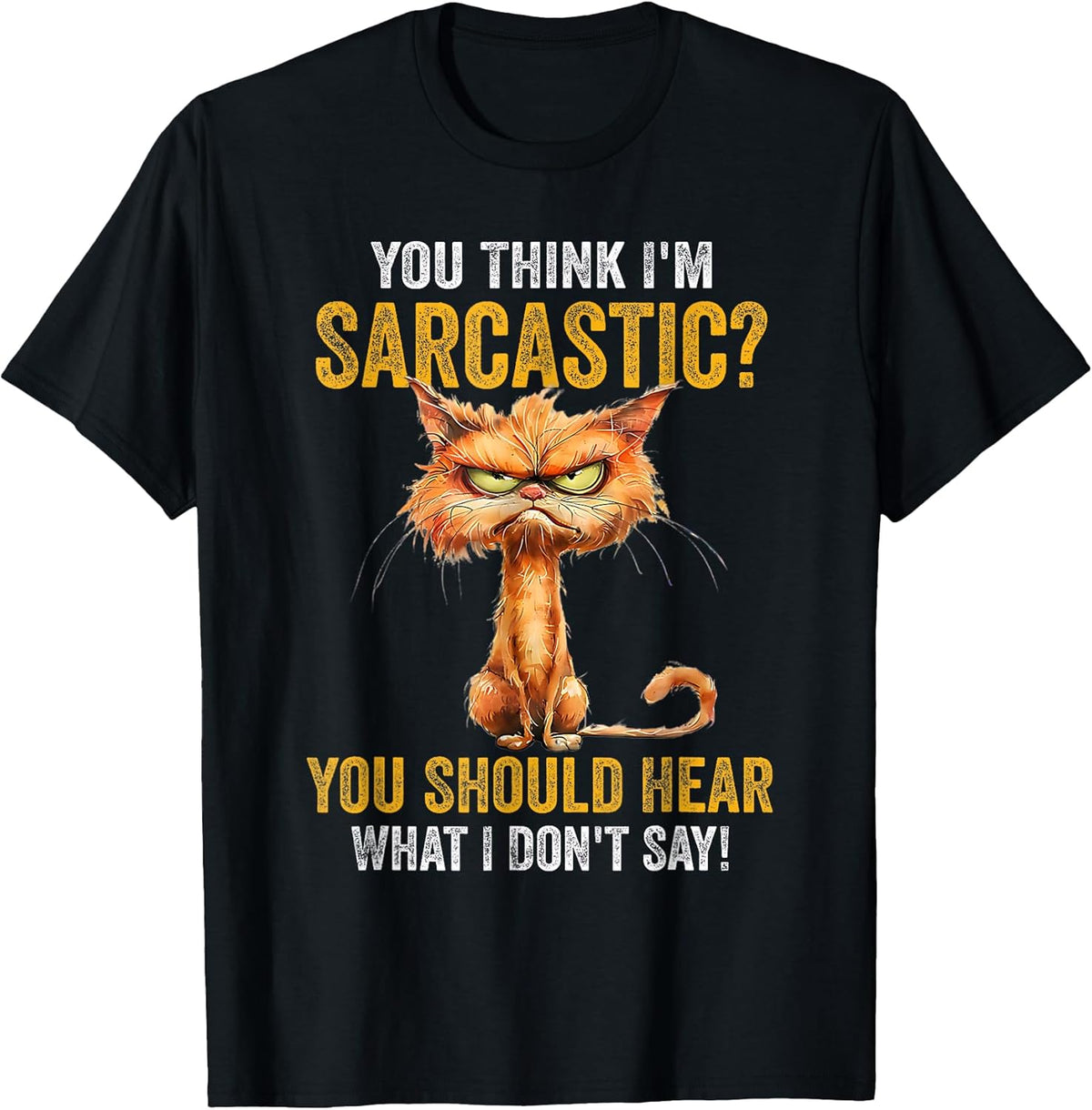 Funny Sarcastic Cat Humor and Retro Art Designs Unisex