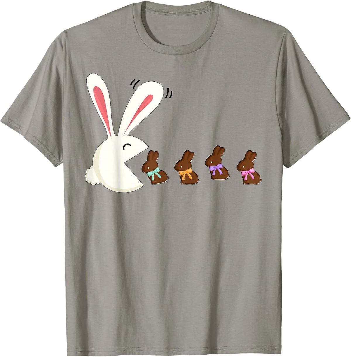 Funny Easter Rabbit Eating Chocolate Easter Bunnies Easter Unisex