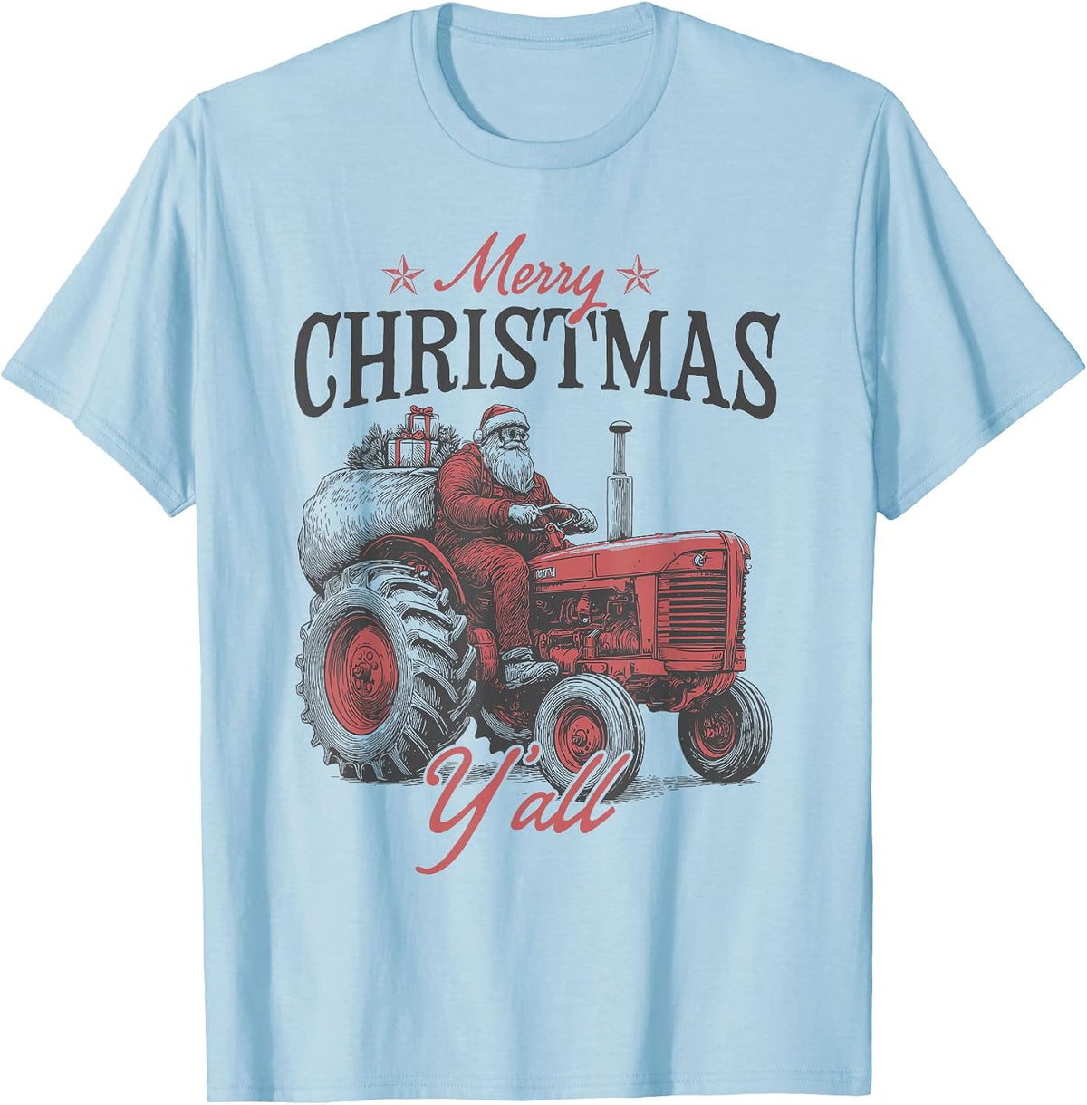 Country Christmas Farm Tractor for Farmer or Rancher T-Shirt