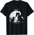 The Cat and The Dragon Boop Cute Fantasy Full Moon Funny T-Shirt