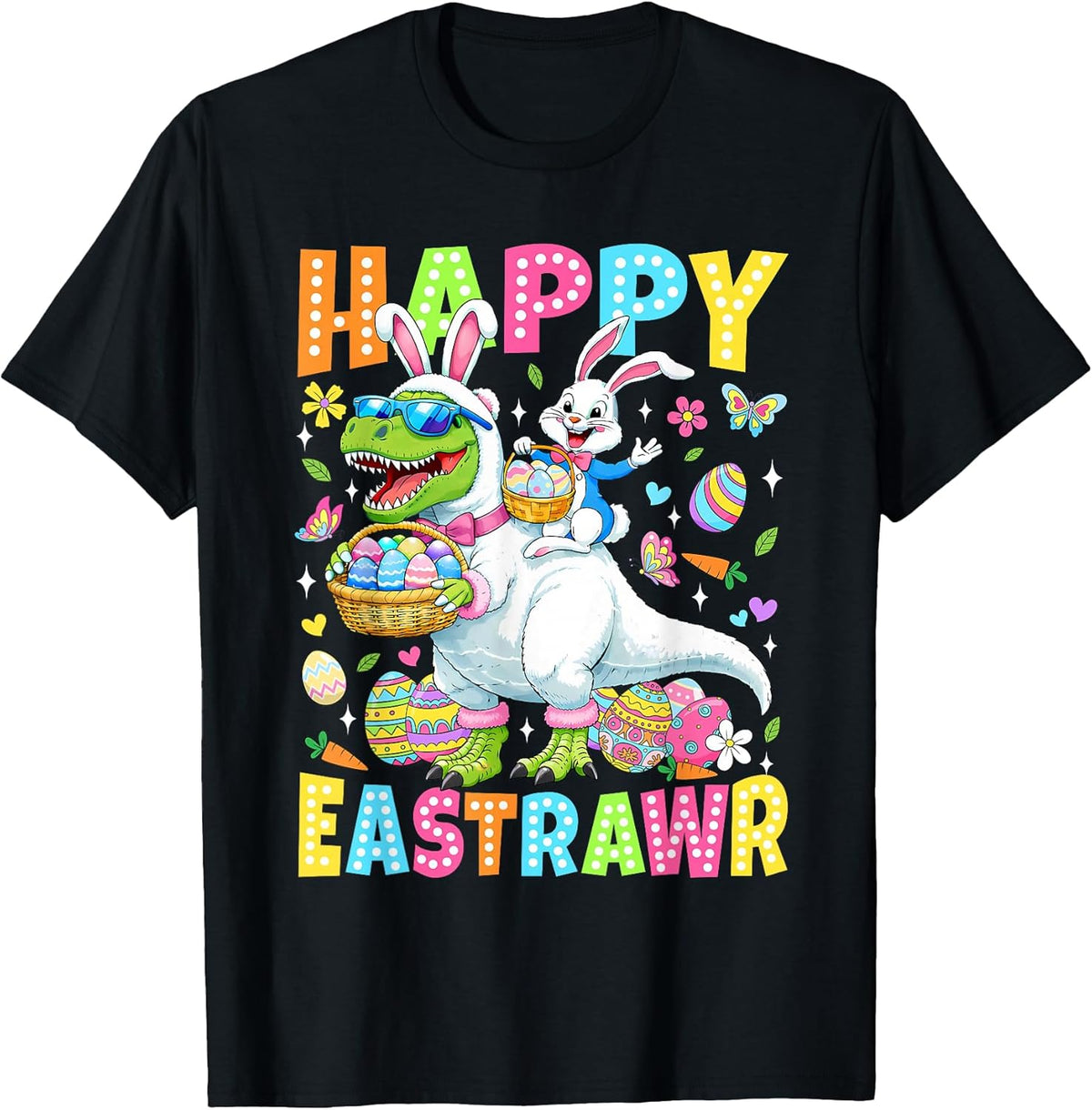 Funny Happy Eastrawr Toddler Boys Kids T-Rex Easter Dinosaur Unisex