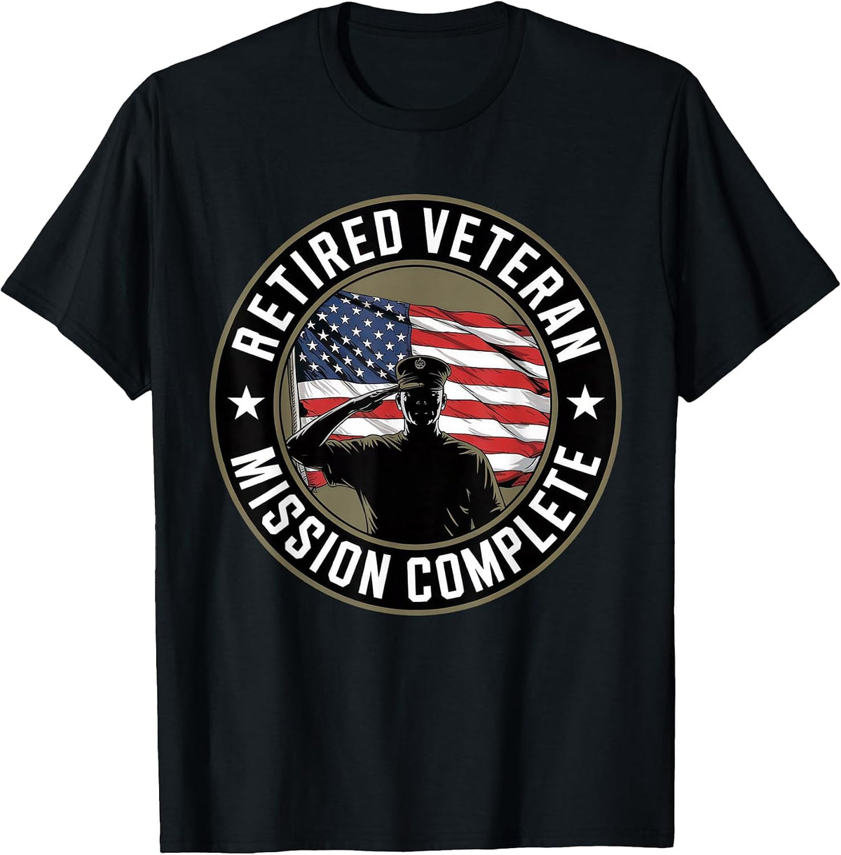 Patriotic Retired Veteran Day Proud US Army Vintage American T-Shirt