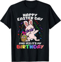 Happy Easter And Yes Its My Birthday Dabbing Bunny Egg Hunt Unisex
