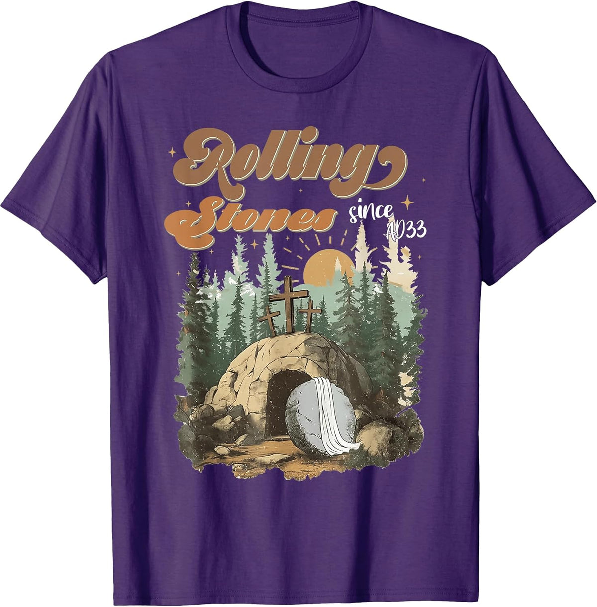 The Stone Was Rolled Away He Is Risen Ad 33 Easter Christian Unisex