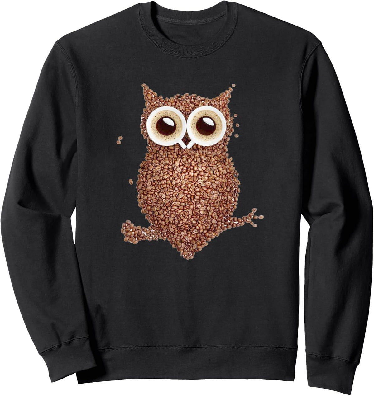 Coffee Owl Beans Coffee Lovers Sweatshirt