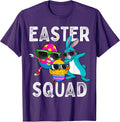 Easter Squad Dabbing Bunny Chick Egg Hunting Matching Family Unisex