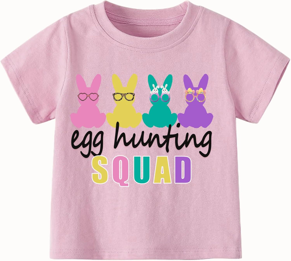 Girls Easter Shirts Kids Cotton Graphic Tees Casual s 3-7 Years Unisex
