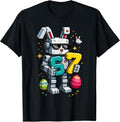 Boys Happy Easter Day Bunny Egg 6 7 Meme Kids Mens Gamer Unisex