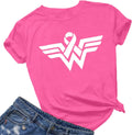 Breast Cancer Shirts for Women Pink Ribbon Breast Cancer Awareness Shirts Cancer Care Gifts Short Sleeve Tee Top