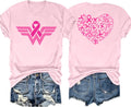 Breast Cancer Shirts Women Breast Cancer Awareness Tee Pink Ribbon Top