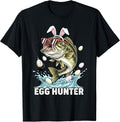 Egg Hunter Easter Funny Fishing Easter Bunny Ears Fisherman Unisex