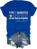Type 1 Diabetes Awareness Shirt Men Women Diabetes Awareness Short Sleeve T-Shirt