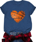 Women's Baseball Basketball Football Soccer T-Shirt Mom T-Shirt Cute Short Sleeve Top