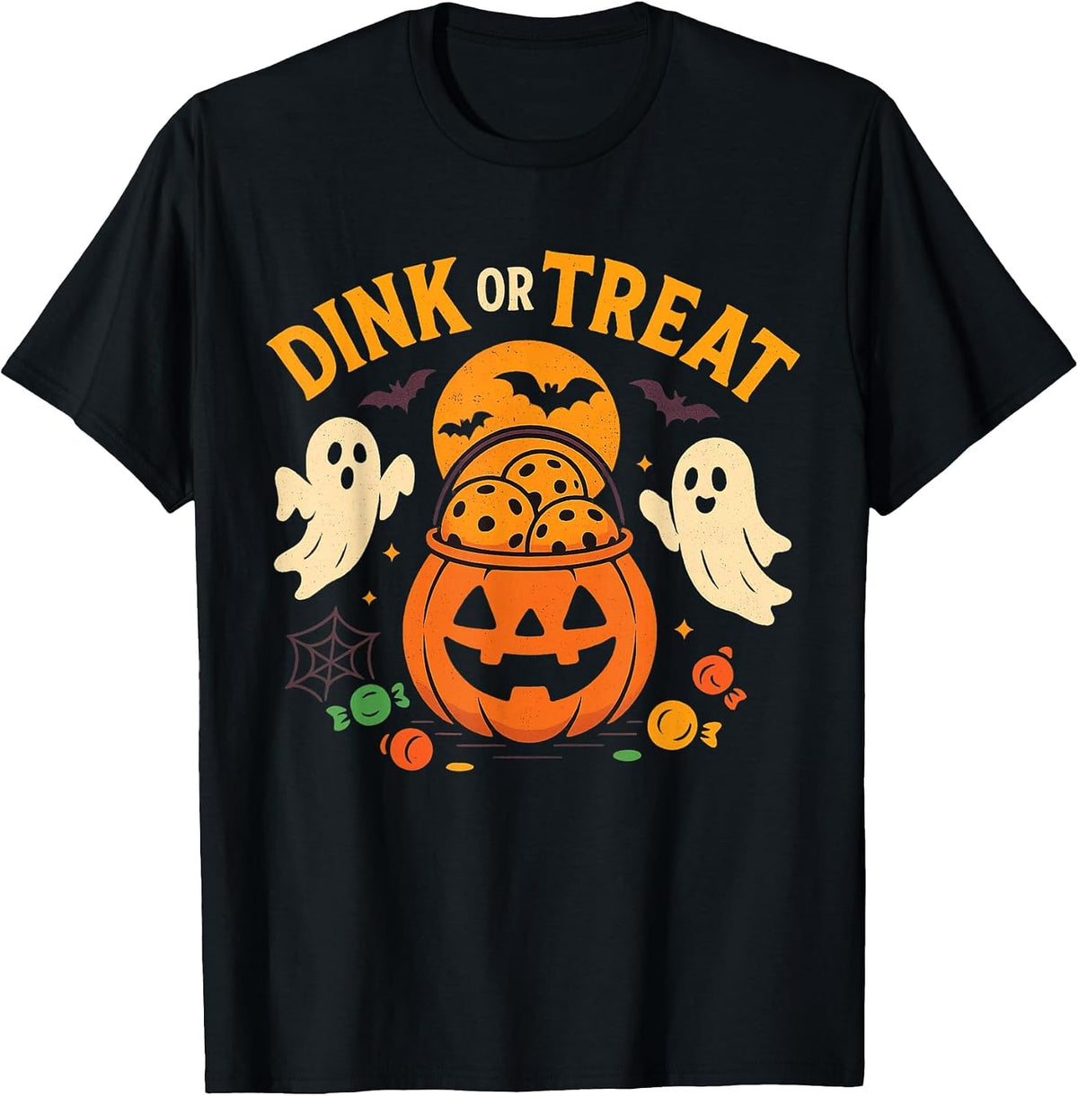 Halloween Costumes Adult Pickleball Dink or Treat Tee T-Shirt
