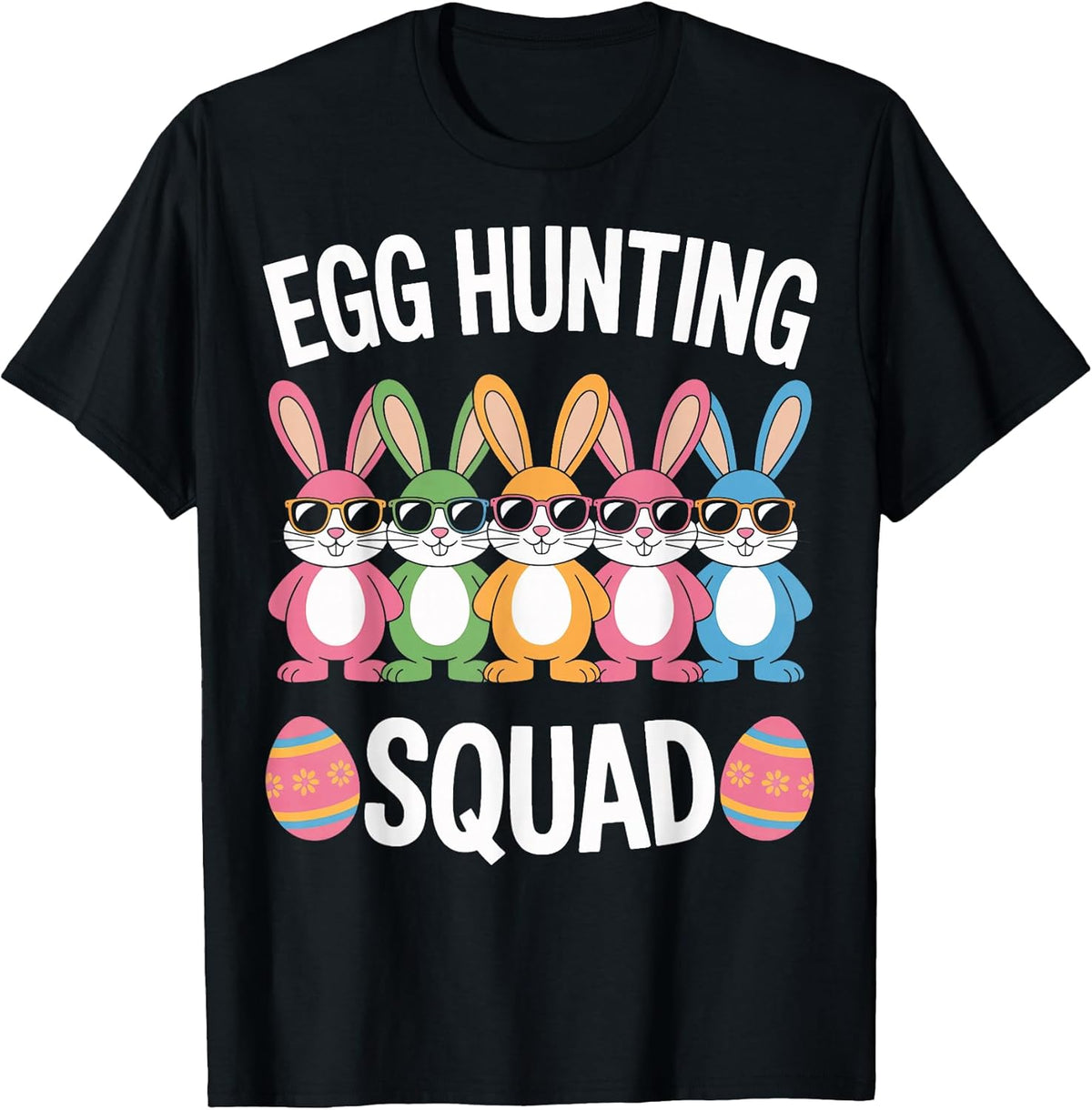 Cool Rabbit Egg Hunting Squad For Easter Crew Unisex