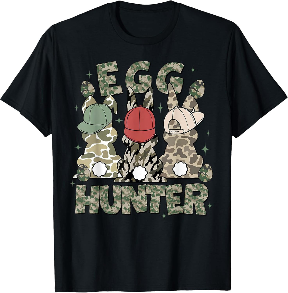 Egg Hunter Deer Buck Camo Cap Deer Hunting Easter Boys Unisex