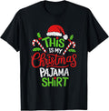 This Is My Christmas Pajama Shirt Xmas Pjs Mens Womens Kids T-Shirt