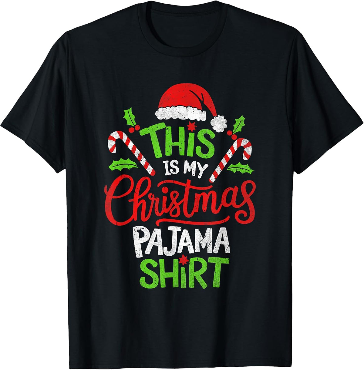 This Is My Christmas Pajama Shirt Xmas Pjs Mens Womens Kids T-Shirt