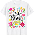 He Is Risen Mattew 28:6 Boho Floral Christian Easter Unisex