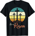Easter Christian He is Risen Retro Jesus Cross Women Men Kid Unisex
