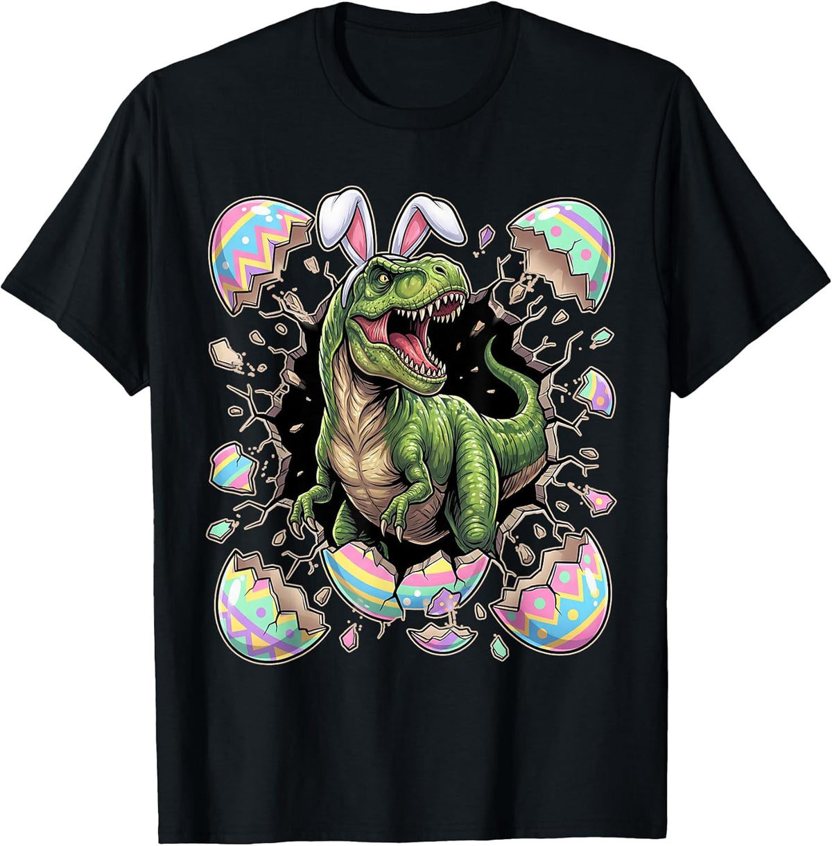 TRex Hatching from Egg Funny Dinosaur Easter Kids Boys Girl Unisex