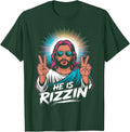 Kids Boy He is Rizzin Funny Christian Easter Jesus Men Youth Unisex