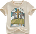 Easter Bunny Shirt for Toddler Boys Girls Kids Funny Rabbit Letters Graphic Cotton Short Sleeve Top