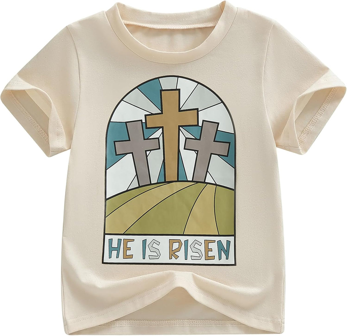 Easter Bunny Shirt for Toddler Boys Girls Kids Funny Rabbit Letters Graphic Cotton Short Sleeve Top