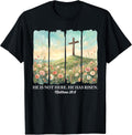 Jesus He is Risen Christian Cross Happy Easter Women Girls Unisex