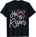 He is Risen Pearl Bow Christian Faith Easter Unisex